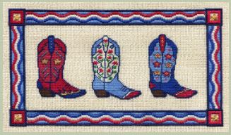 Red, White and Blue Boots