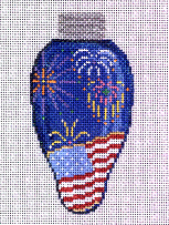 Lightbulb Ornament - Fireworks 