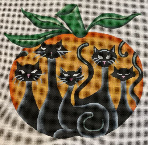 Pumpkin w/Black Cats