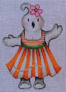 Ghost w/Orange Stripe Dress