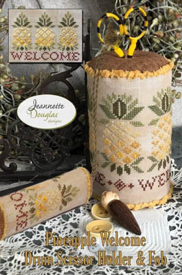 Pineapple Welcome Drums - Scissor Holder and Fob