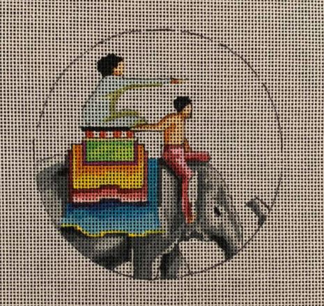 Couple on Elephant