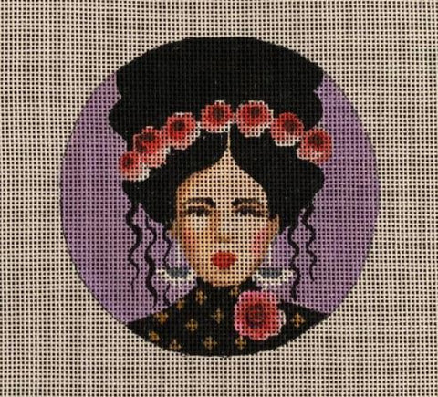 Lady on Purple