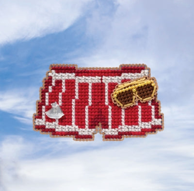 Swim Trunks - Spring Bouquet Seasonal Ornament