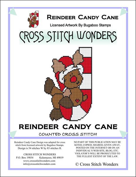 Reindeer Candy Cane