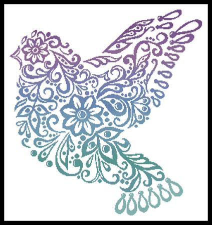 Dove Silhouette (Colour)