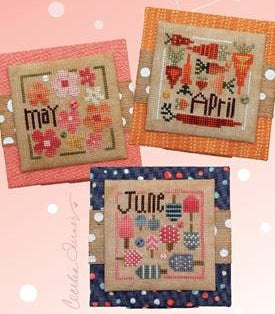 Square Dance April, May, June (3 designs)