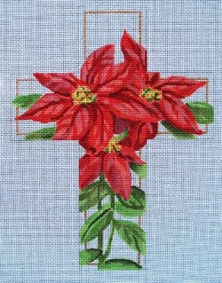 Poinsettias Cross