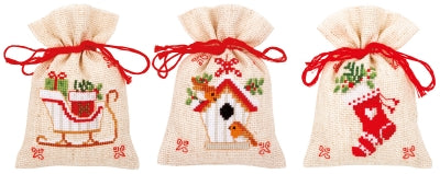 Christmas Motif Bag Set of 3