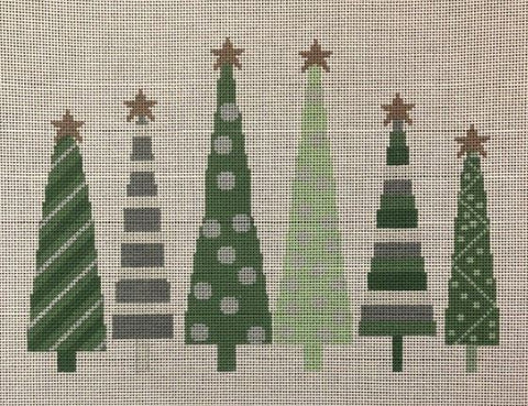 Silver and Green Trees