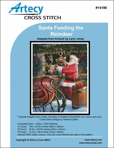 Santa Feeding the Reindeer