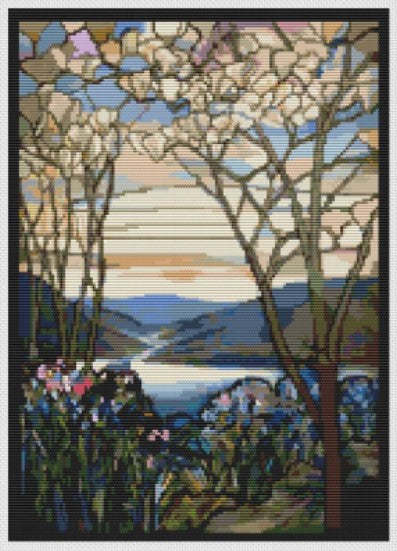 Magnolia and Irises (Louis Comfort Tiffany)