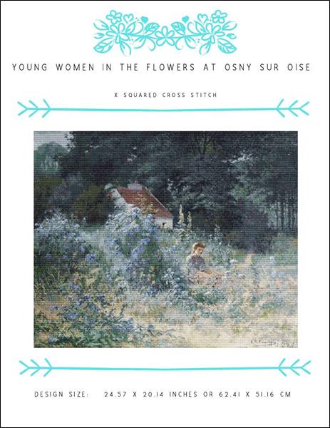 Young Women in the Flowers at Osny sur Oise