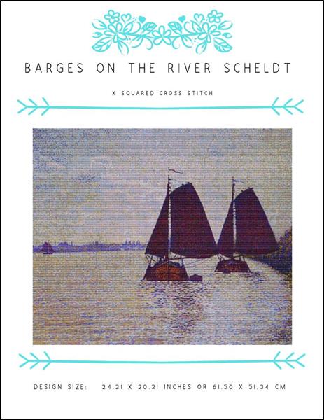 Barges on the River Scheldt