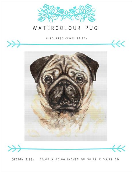 Watercolour Pug