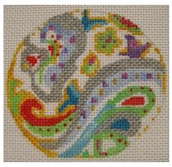 Pastel Paisley Ornament