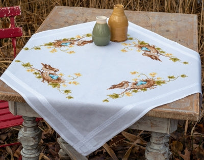 Little Bird in Nest Tablecloth
