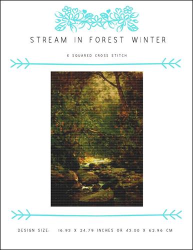 Stream in Forest Winter