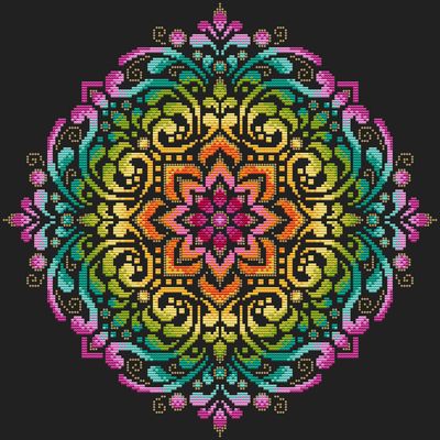 Rainbow Mandala Full