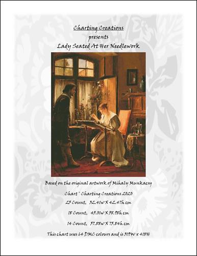 Lady Seated at Her Needlework