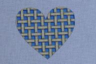 Heart - Blue Lattice