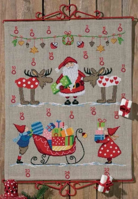 Santa Sleigh Advent Calendar