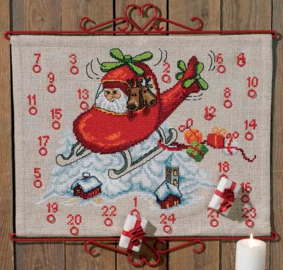Santa Helicopter Advent Calendar