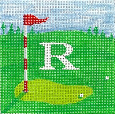 Gold Course w/White Letter