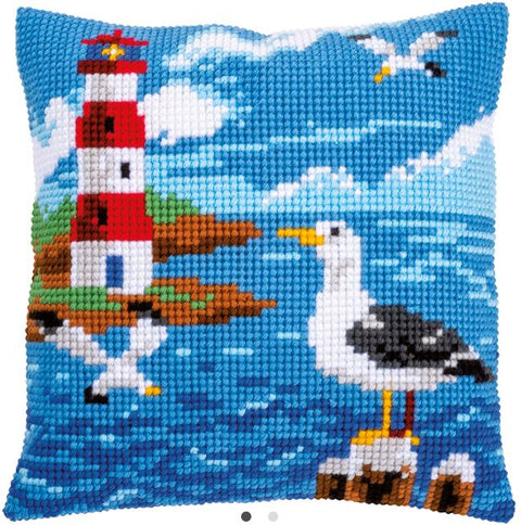 Lighthouse and Seagulls