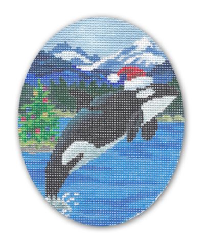Orca w/Santa Hat 