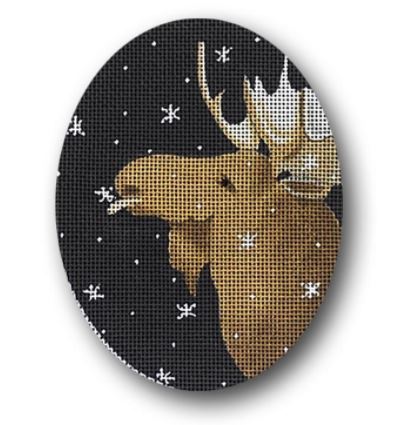 Moose Catching Snowflakes