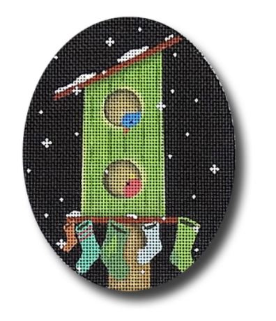 Birdhouse w/Stockings