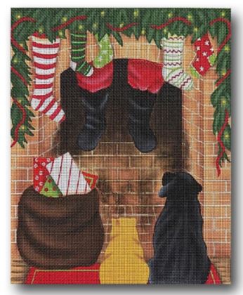 Santa Coming Down Chimney