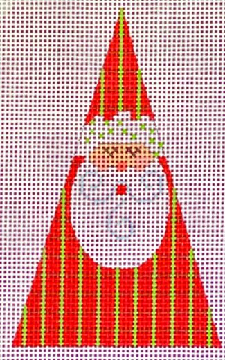 Red/Green Stripes Santa - Triangle   