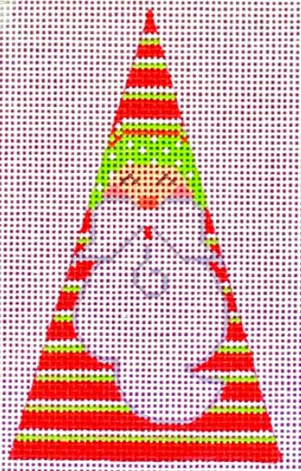 Horizontal Stripes Santa - Triangle   
