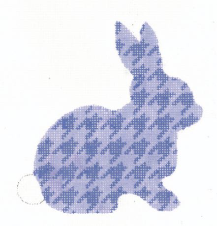 Lilac Houndstooth Bunny