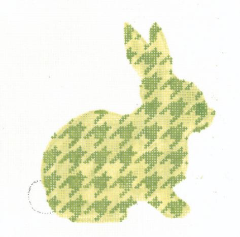 Lime Houndstooth Bunny