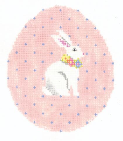 Pink Pin Dot Bunny Egg