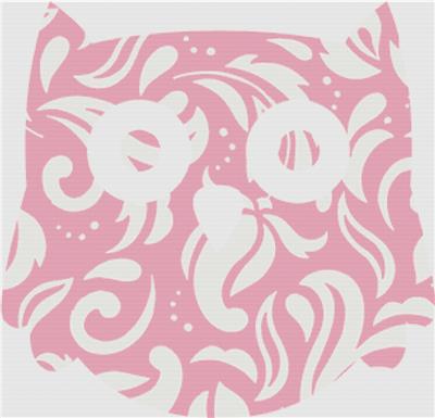 Pink Flourish Owl