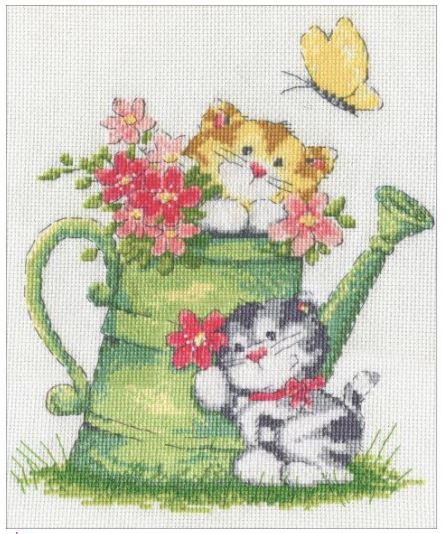 Watering Can Cats