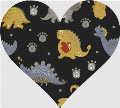 Cute Dinosaur Heart