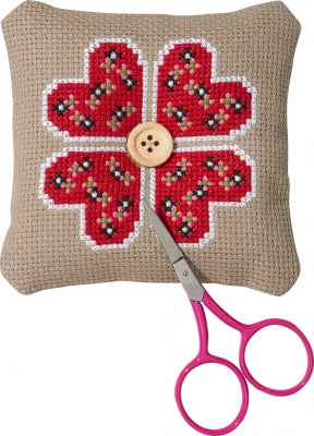Hearts Flower Needlepillow