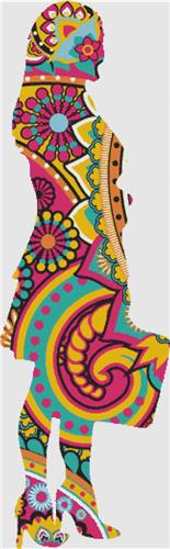 Pink Paisley Business Woman