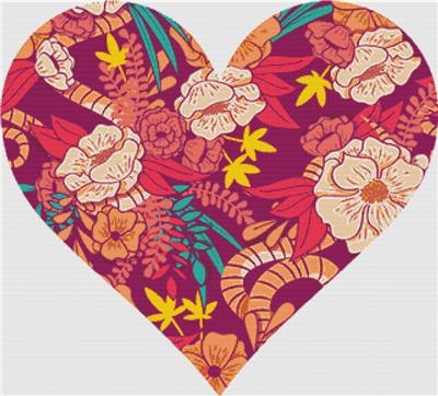 Floral Jungle Heart