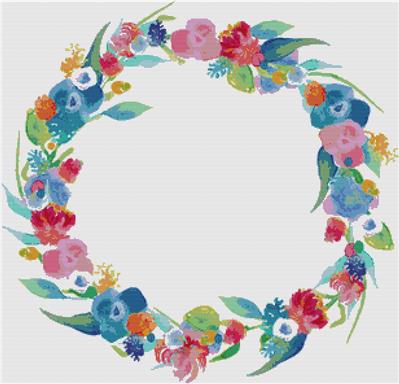Dreamy Watercolour Wreath
