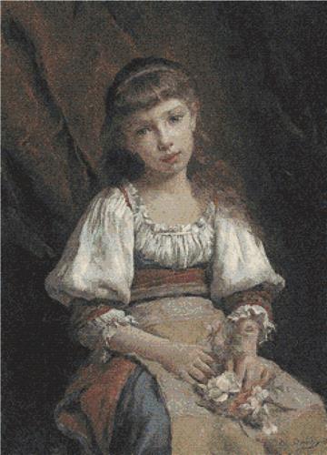 Girl with Flowers