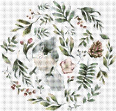 Wild Animals w/ Flowers and Leaves - Bird