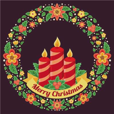 Merry Christmas Wreath