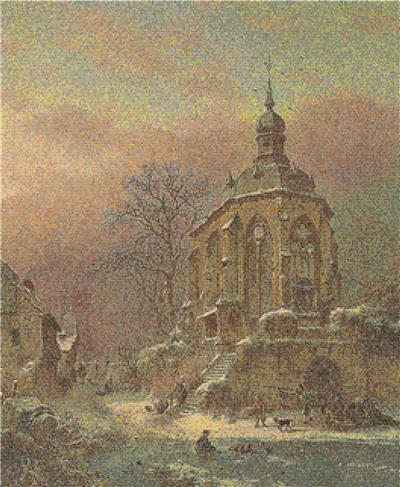 Figures at Work in a Winter Landscape