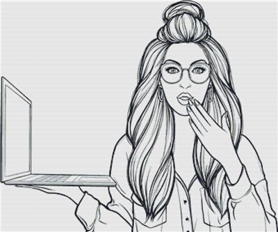 Woman with Laptop